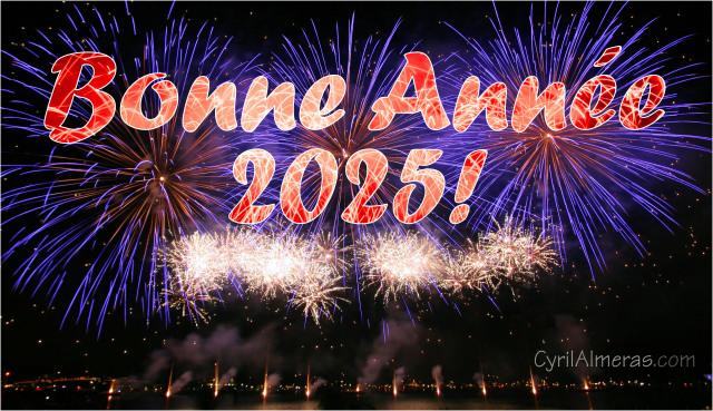 Im6ea carte bonne annee 2025 feu artifice